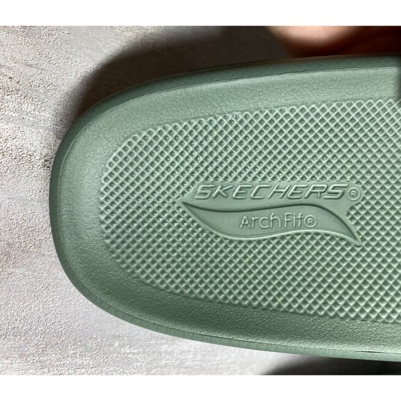 Skechers Foamies Slides Mens 12 Green Arch Fit Podiatrist Certified Arch Support main image 8